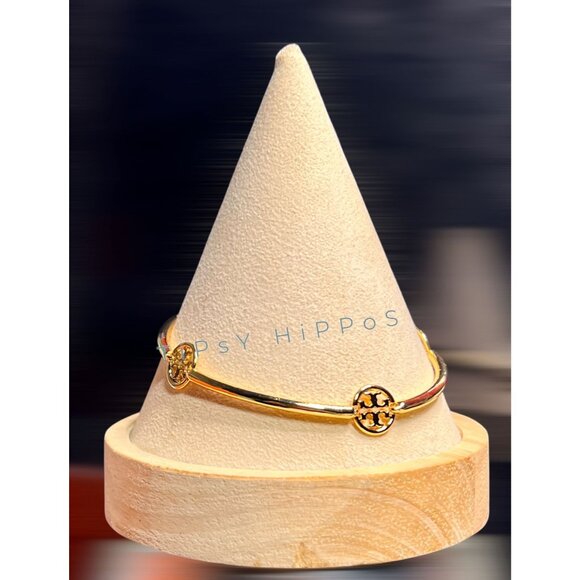 Tory Burch Gold Miller Double T Station Bracelet - Picture 6 of 8